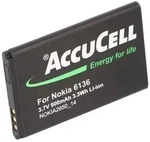 AccuCell Akku passend f&uuml;r Nokia 6102, BL-4C, 700mAh