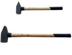 Vago-Tools 2 tlg Set Schlosserhammer Holzstiel 3/5 kg