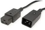 BACHMANN Netzkabel IEC320/C19-C20 16A/250V Kaltger&auml;teanschluss, schwarz, 0,5 m
