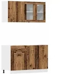 vidaXL 4-tlg. K&uuml;chenschrank-Set Lyon Altholz-Optik Holzwerkstoff