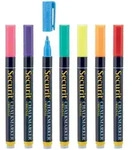 Securit&reg; 7er-Set Fl&uuml;ssigkreidemarker &ndash; Gelb, Rosa, Orange, Violett, Gr&uuml;n, Blau,