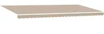 vidaXL automatische einziehbare Markise Beige 600x300 cm