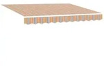vidaXL Einziehbare Markise Mehrfarbig 350 x 250 cm Polyester und Stahl