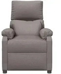 vidaXL Massagesessel Elektrisch Taupe Stoff