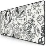 Titanwolf XXL Speed Gaming Mauspad Titanwolf Schwarz 900 x 400mm, XXL Mousepad,