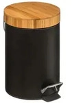 FIVE Badezimmer Papierkorb Bambu-Schwarz 3L Kollektion 'Natureo'.