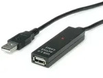 VALUE USB 2.0 aktive Kabelverl&auml;ngerung, schwarz, 30 m