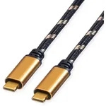 ROLINE GOLD USB4 Gen3x2 Kabel, C&ndash;C, ST/ST, 8K UHD-2, 40Gbit/s, 100W, schwarz /