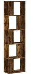 vidaXL B&uuml;cherregal 5 B&ouml;den R&auml;uchereiche 45x23,5x162,5 cm Holzwerkstoff