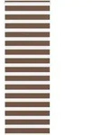 vidaXL Doppelrollo Braun 80x200 cm Stoffbreite 75,9 cm Polyester
