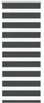 vidaXL Doppelrollo Schwarz 55x150 cm Stoffbreite 50,9 cm Polyester