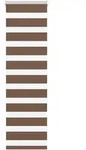 vidaXL Doppelrollo Braun 45x150 cm Stoffbreite 40,9 cm Polyester