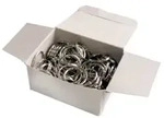 Schl&uuml;sselring Durchmesser 30 mm silber metallic