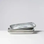 Gipfelst&uuml;ck Platten-Set 28 x 11,5 cm 4er Set GRAU/WEISS, postsicher, Serie TIEFER