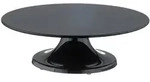 Schneider - Tortenplatte Melamin, schwarz, mit Fu&szlig;, &Oslash; 320 mm, H&ouml;he: 100 mm,