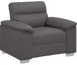 vidaXL Sessel Grau 100x81x84 cm Kunstleder