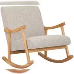 CLP Schaukelstuhl Morelia Stoff creme