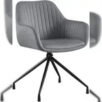 CLP Esszimmerstuhl Welby Samt HBT: 81x58x58 cm dunkelgrau Samt