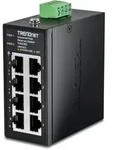 TRENDnet TI-ELC80 8-Port Ethernet Mini Switch Industrial DIN-Rail