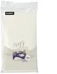 Papstar 10x Tischdecke, stoff&auml;hnlich, Vlies soft selection 120 cm x 180 cm weiss