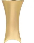 vidaXL 2 St&uuml;ck Stretch-Tischdecken Golden 80 cm