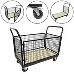 Baumarktplus Gitterwagen Plattformwagen 500 kg 119x67x107cm Vierwandwagen
