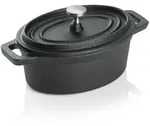 WAS Germany - Cocotte, 12,5 x 9,5 x 6,5 cm, schwarz, Gusseisen
