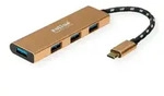 ROLINE GOLD USB 3.2 Gen 1 Hub, 4fach, Typ C Anschlusskabel
