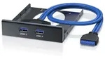 CSL USB 3.0 2-Port Frontpanel f&uuml;r 3,5 Laufwerksch&auml;chte - 2x USB 3.0 Buchse Typ A 