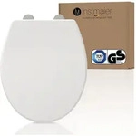 Helma Duroplast WC-Sitz WHITE, mit Absenkautomatik und Schnellverschluss