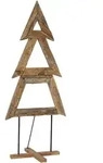 vidaXL Weihnachtsbaum mit St&auml;nder Braun 180 cm Massivholz Teak