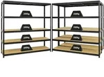 PROREGAL Mega Deal | 3x Schwerlastregal Giant Elephant | HxBxT 180x180x45cm 