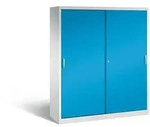 C+P Schiebet&uuml;renschrank Acurado-2000 | HxBxT 195x160x50cm | Lichtgrau/Lichtblau von