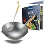 CLP Wok Set aus Karbonstahl rund