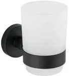 WENKO Zahnputzbecher Uno Mod. Bosio Black Edelstahl matt