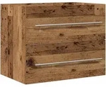 vidaXL Waschbeckenunterschrank Altholz-Optik 60x38,5x48 cm