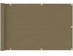 vidaXL Balkon-Sichtschutz Taupe 90x400 cm HDPE