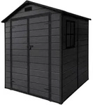 ECD Germany Gartenhaus Kunststoff mit Boden, Ger&auml;tehaus wetterfest 5m3 151x182x220