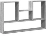 vidaXL Wandregal Grau Sonoma 99x15x60 cm Holzwerkstoff