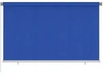 vidaXL Au&szlig;enrollo 245 (B) x 140 (H) cm Blau HDPE