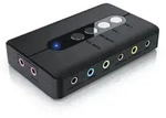 CSL USB 7.1 Soundkarte extern - 7.1 Surround Sound - Stereo Audio Adapter -