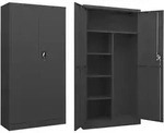 vidaXL Schlie&szlig;fachschrank Anthrazit 90x40x180 cm Stahl