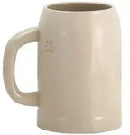 Grenzauer-Bierkrug Humpen 1 Stk. 0,5 Liter mit Eichstrich Steinkrug
