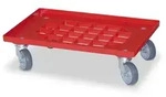 BRB Logistikroller m. Gitterdeck, Edelstahl-Radgabeln, Tragkraft 250 kg, f....