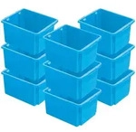 BRB 12x Aufbewahrungsbox, stapelbar, nestbar, 32 Liter, LxBxH 455x360x245 mm,...