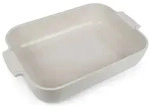 PEUGEOT Keramik Auflaufform APPOLIA 36cm Rechteckig Ecru Ofen Sp&uuml;lmaschinenfest