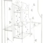 CLP Standregal Reus Metall HBT: 118x58x33 cm antik wei&szlig;