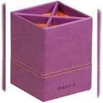 Rhodiarama Stiftek&ouml;cher aus Kunstleder, 8x8x11cm - Violett 318910C