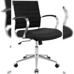 CLP B&uuml;rostuhl Oakland Echtleder HBT: 90x57x62 cm schwarz Echtleder