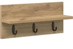 vidaXL Wandmontierter Kleiderst&auml;nder mit Regal Wandmontiert Eiche handwerklich